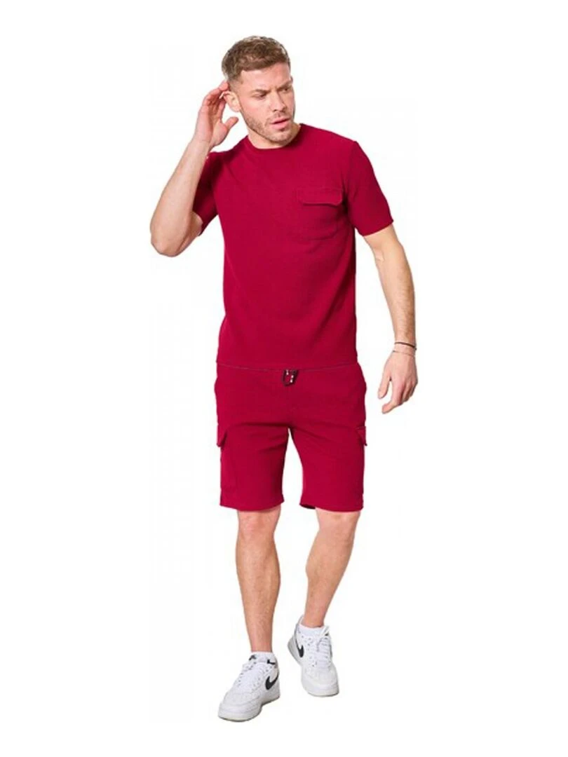Ensemble short Kebello Bordeaux