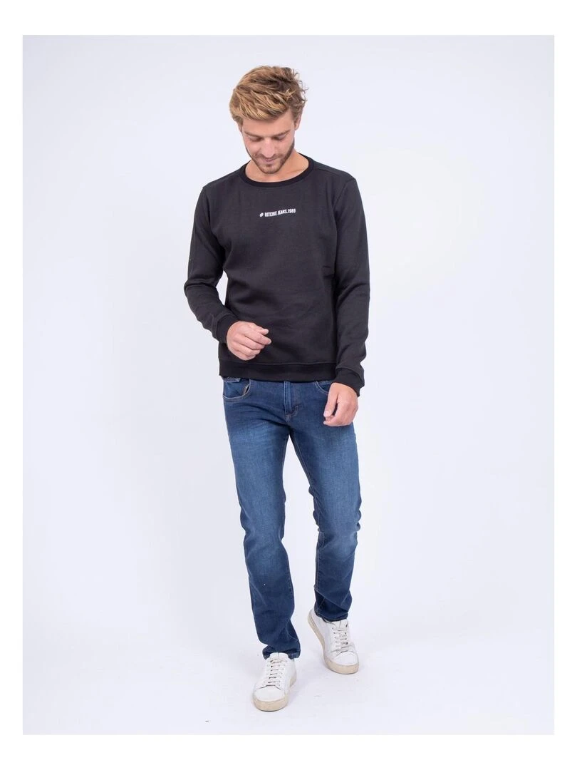 Sweat col rond WETTO   Noir