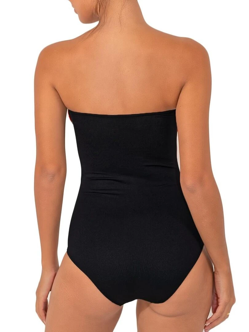 Maillot de bain 1 pièce coupe bustier Vip   Orange