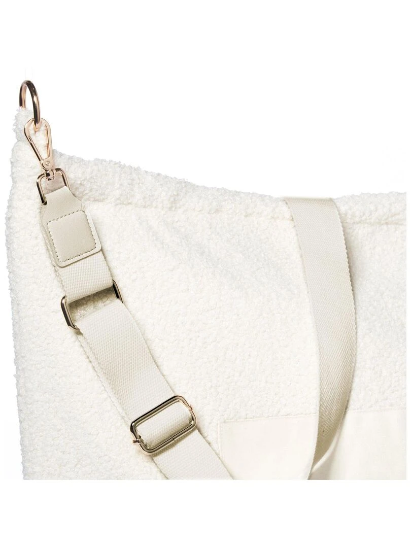 Sac à langer à anses  Mom bag large Teddy   Blanc
