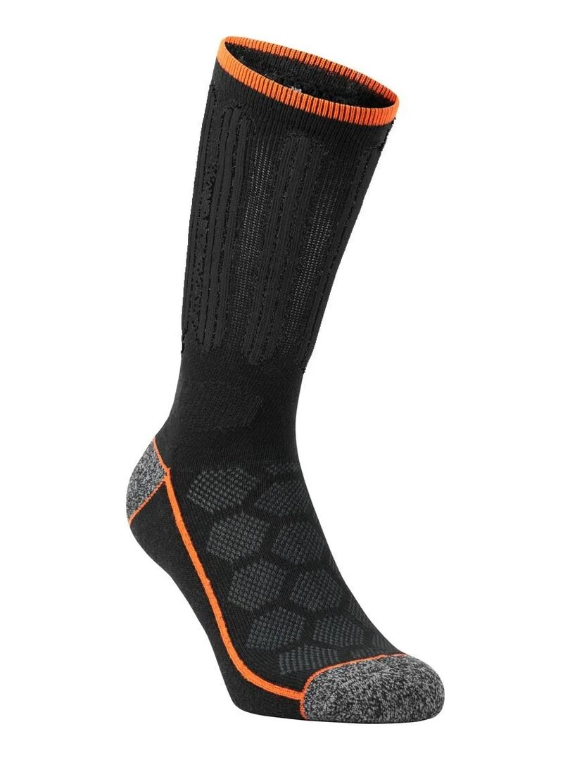 Lot de 4 Paires de Chaussettes hautes de travail Tool Black & Decker   Noir