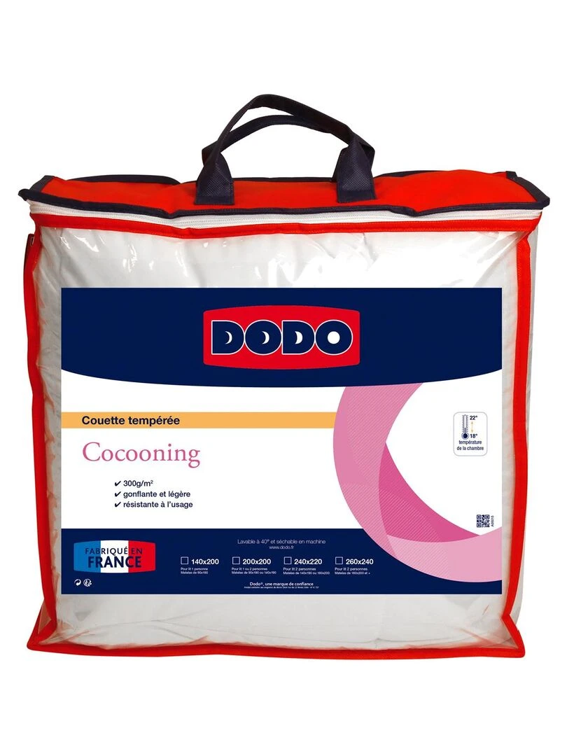 DODO   Couette Cocooning Tempérée   Blanc