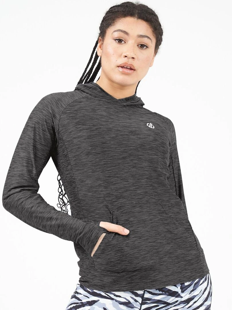 Dare 2B   Sweat à capuche SPRINT CITY   Gris foncé