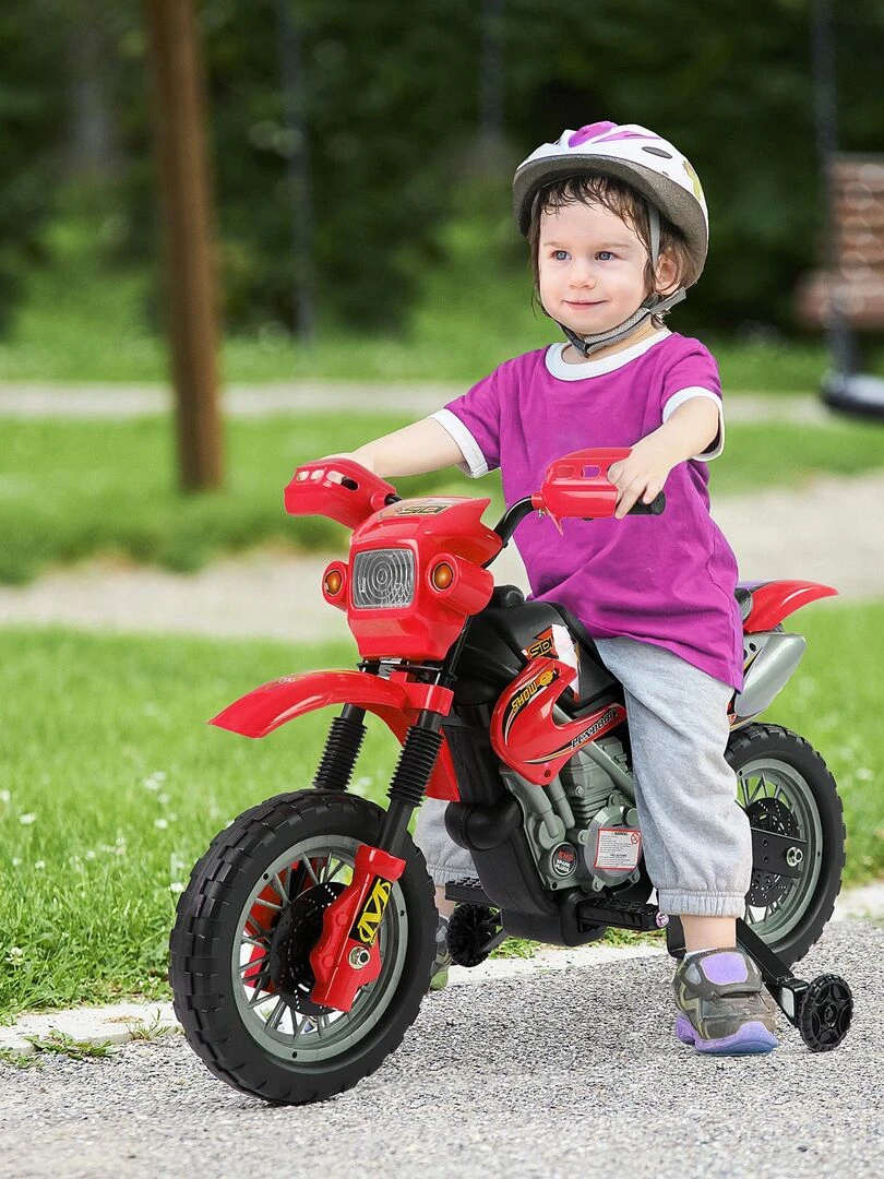 Motocross électrique pour enfants   Rouge