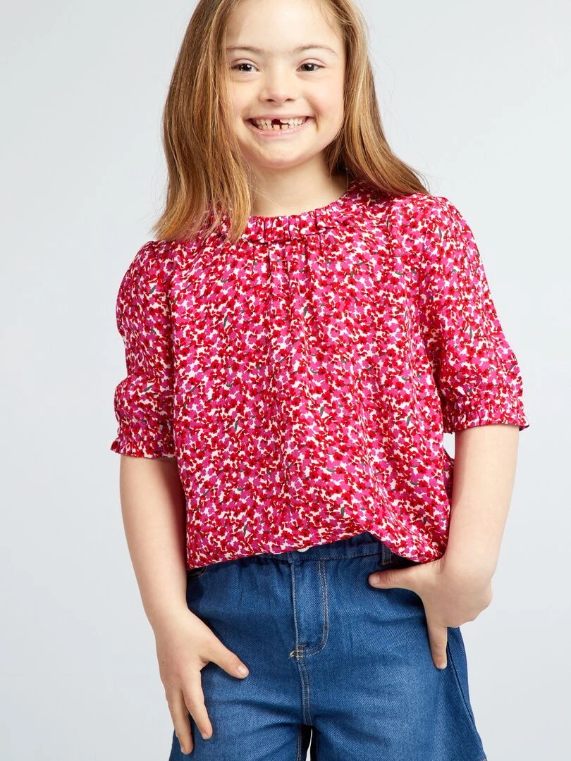 Blouse en viscose So Easy Fuchsia