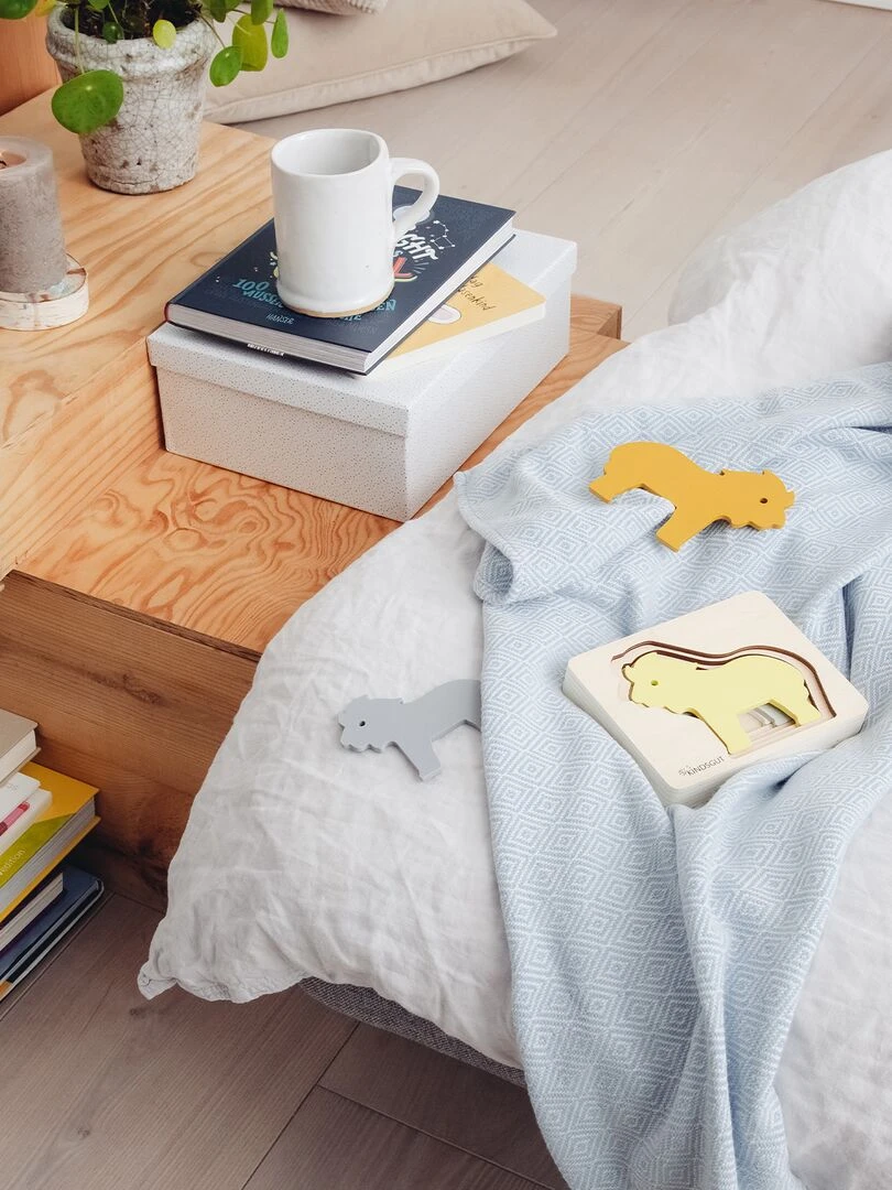 Puzzle animaux lion en bois N/A