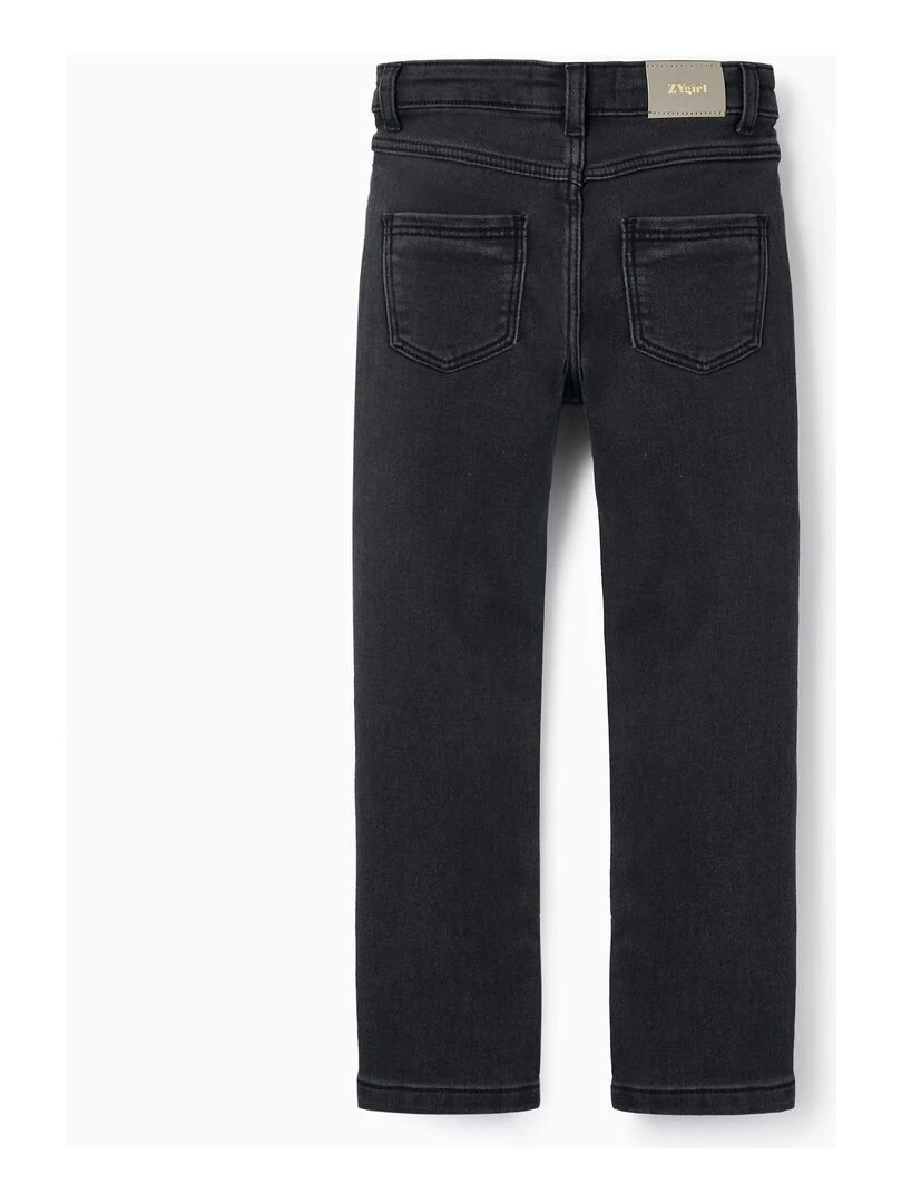 Jean slim fit avec clous pour fille GREAT GOALS GREAT WORLD Gris foncé