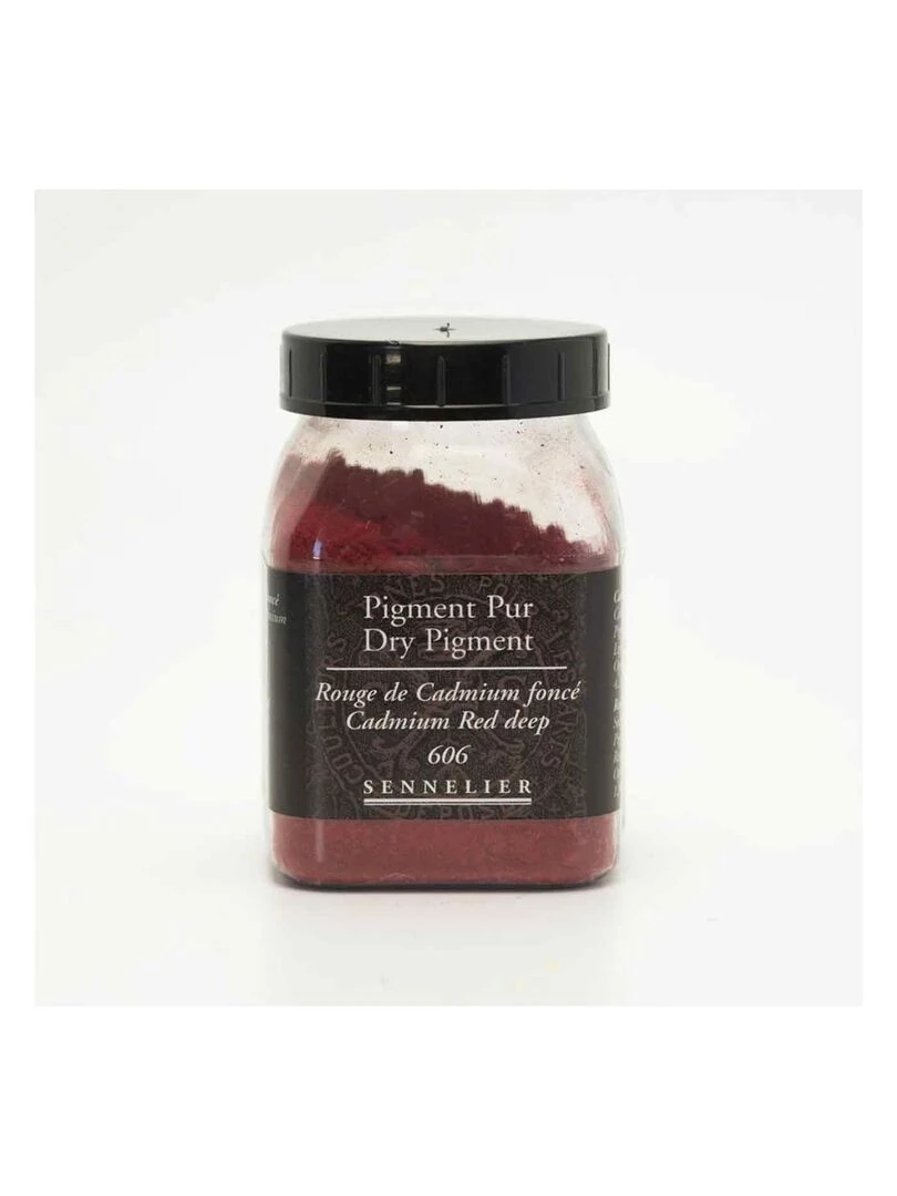 Pigment pour création de peinture pot 120 g Rouge de Cadmium foncé N/A