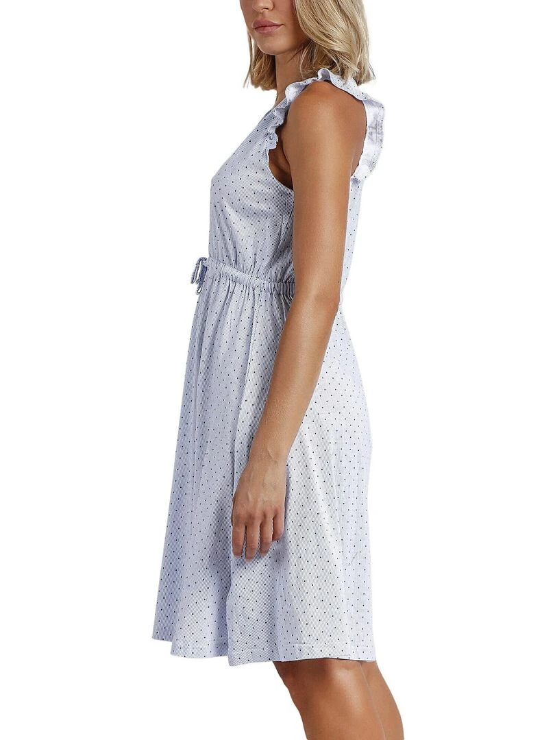 Nuisette Stripes And Dots   Bleu