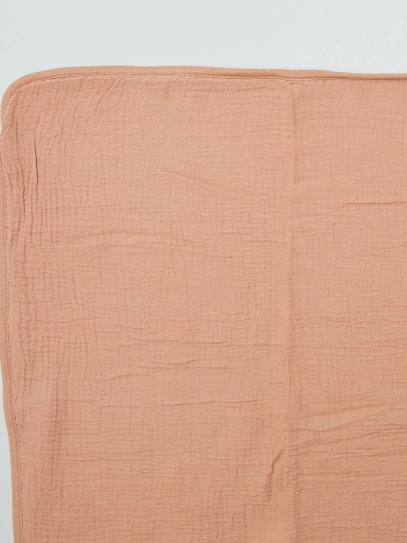 Lange couverture en gaze de coton   BEIGE