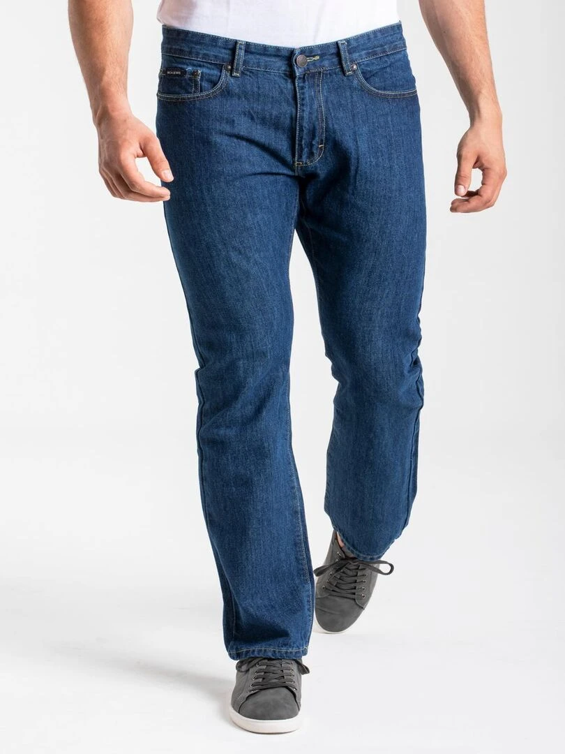 Jeans coupe droite RL70 confort coton stone washed 'Rica Lewis' Bleu