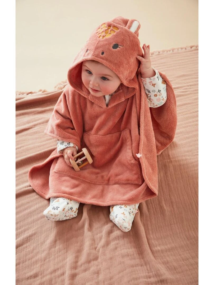 Poncho Tiga en Groloudoux®  poudré   Noukie's   Rose
