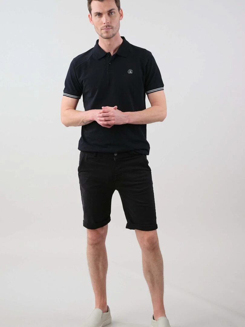 Bermuda pour homme avec poche à l'italienne 'Deeluxe' Noir