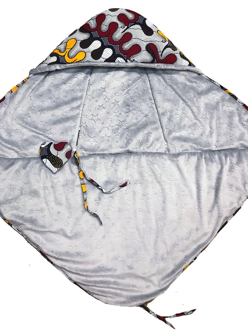 Couverture enveloppante réversible et multi usage  WAX SEA   Gris