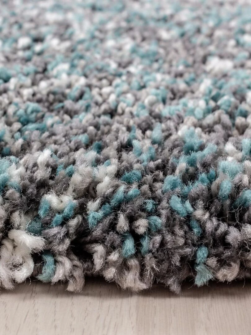 Tapis shaggy UNI D OEKO TEX®   Bleu