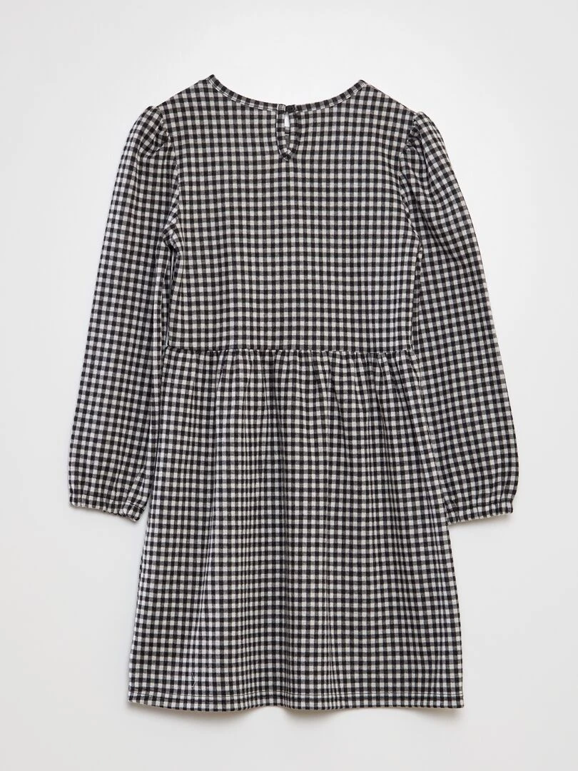 Robe en flanelle   Noir