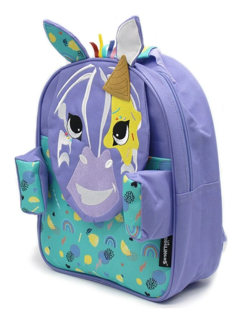 Sac à dos enfant Kiprokos le zèbre Violet