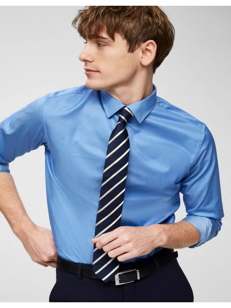 Chemise slim Selected   Bleu