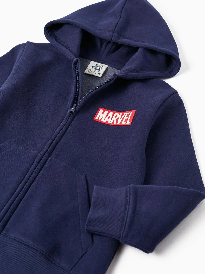 Veste zippée à capuche pour garçon 'Marvel'   MARVEL AVENGERS   Bleu foncé