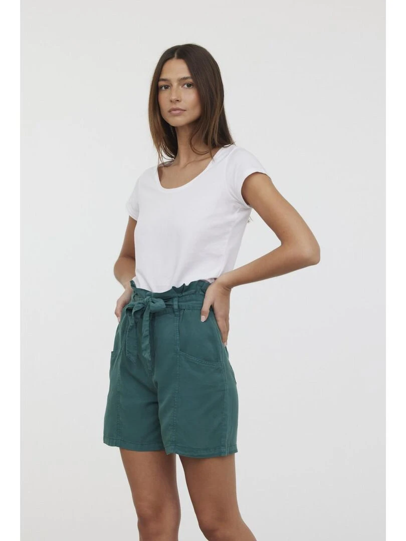 Lee Cooper   Short lyocell regular NARIS   Vert bouteille
