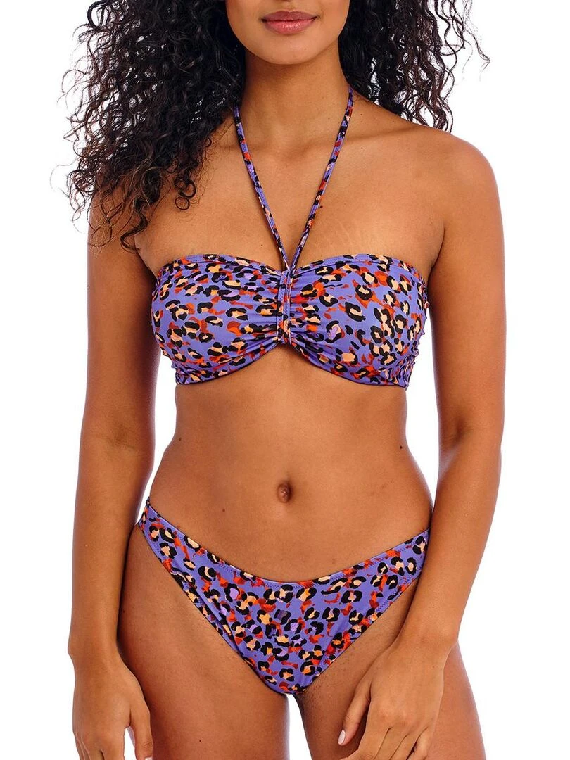 Maillot de bain bandeau à armatures Santiago Nights Bleu