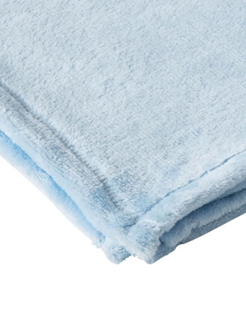 Couverture en flanelle 75x100 cm Bleu Bleu