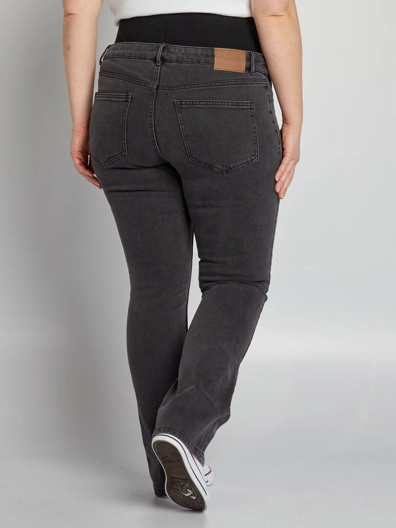 Jean flare de maternité Gris