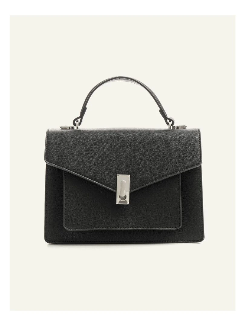 Petit sac similicuir bandoulière amovible DL MARIA Noir
