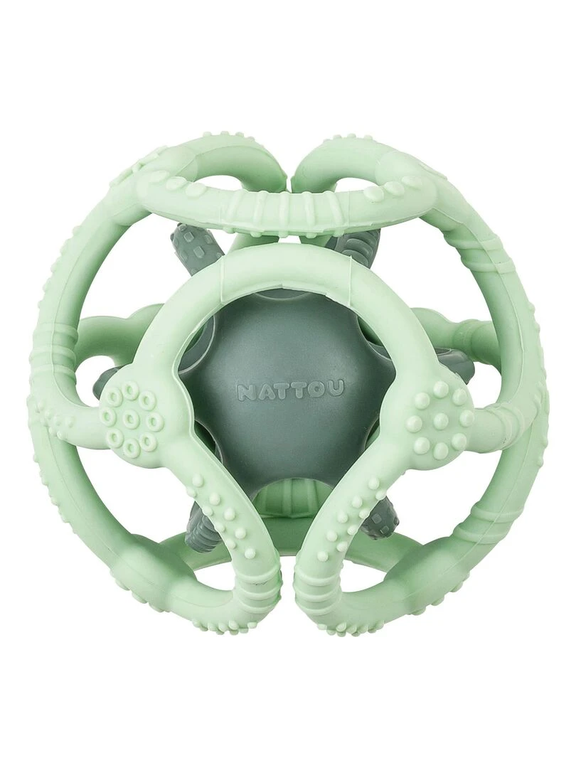 Lot de 2 balles encastrables en silicone vertes N/A
