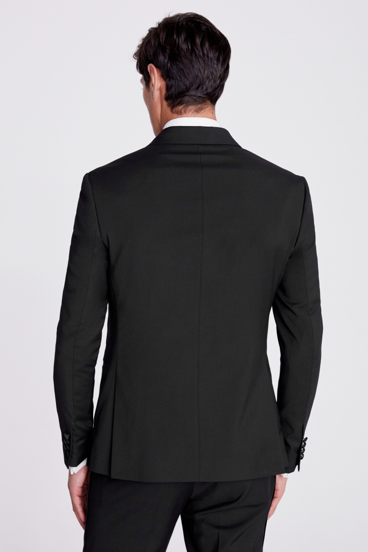 Slim Fit Black Notch Lapel Tuxedo Jacket   Buy Online at Moss