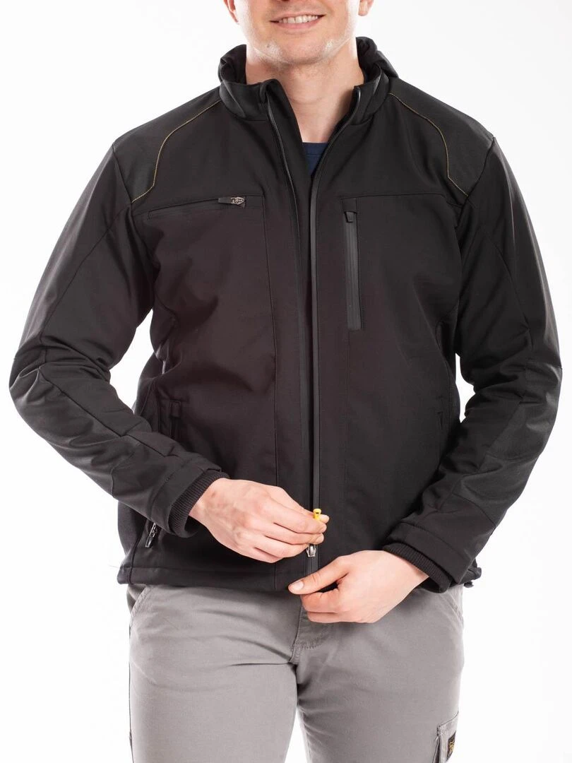Veste softshell doublée polaire SHELL 'Rica Lewis' Noir