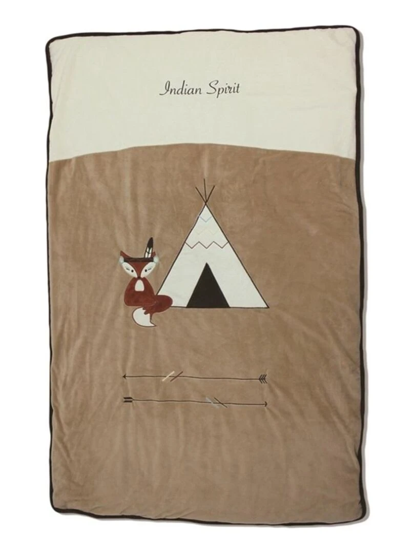 Couverture "INDIEN" Les Chatounets Taupe