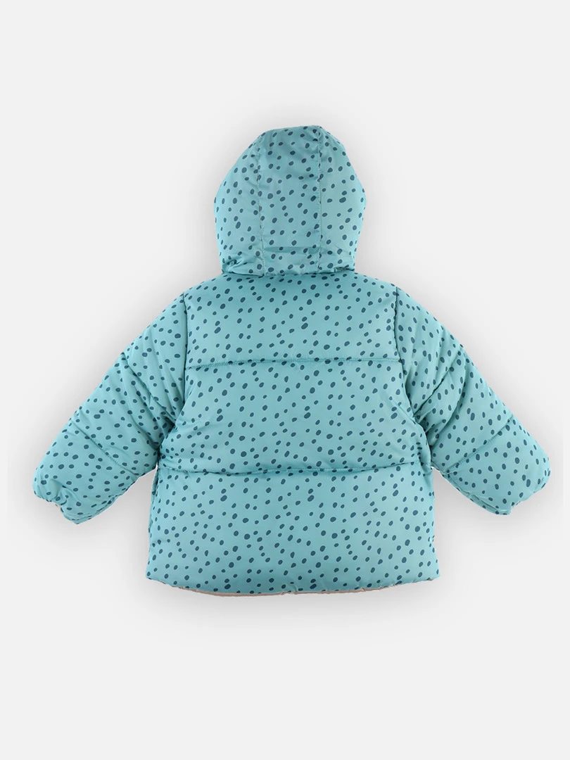 Manteau Réversible  Aqua/doré   Bleu