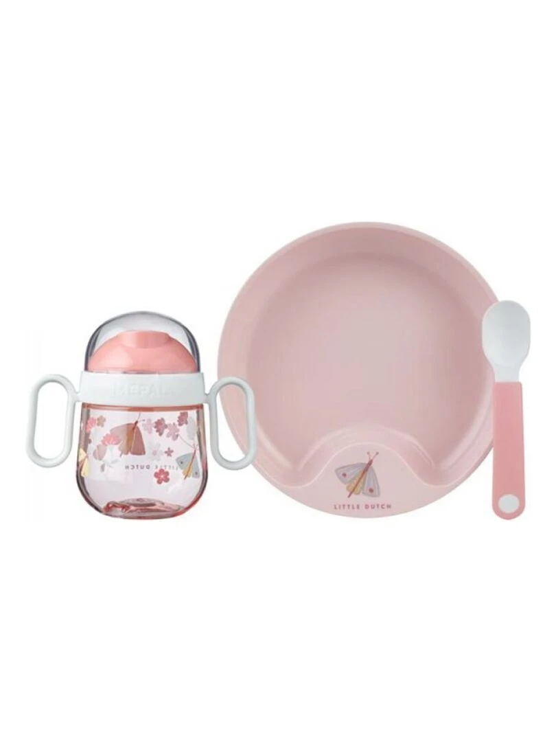 Coffret repas bébé mio 3 pcs Flowers & Butterflies Multicolore