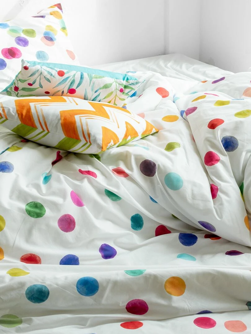 Housse de couette Confetti "Happyfriday"   Blanc
