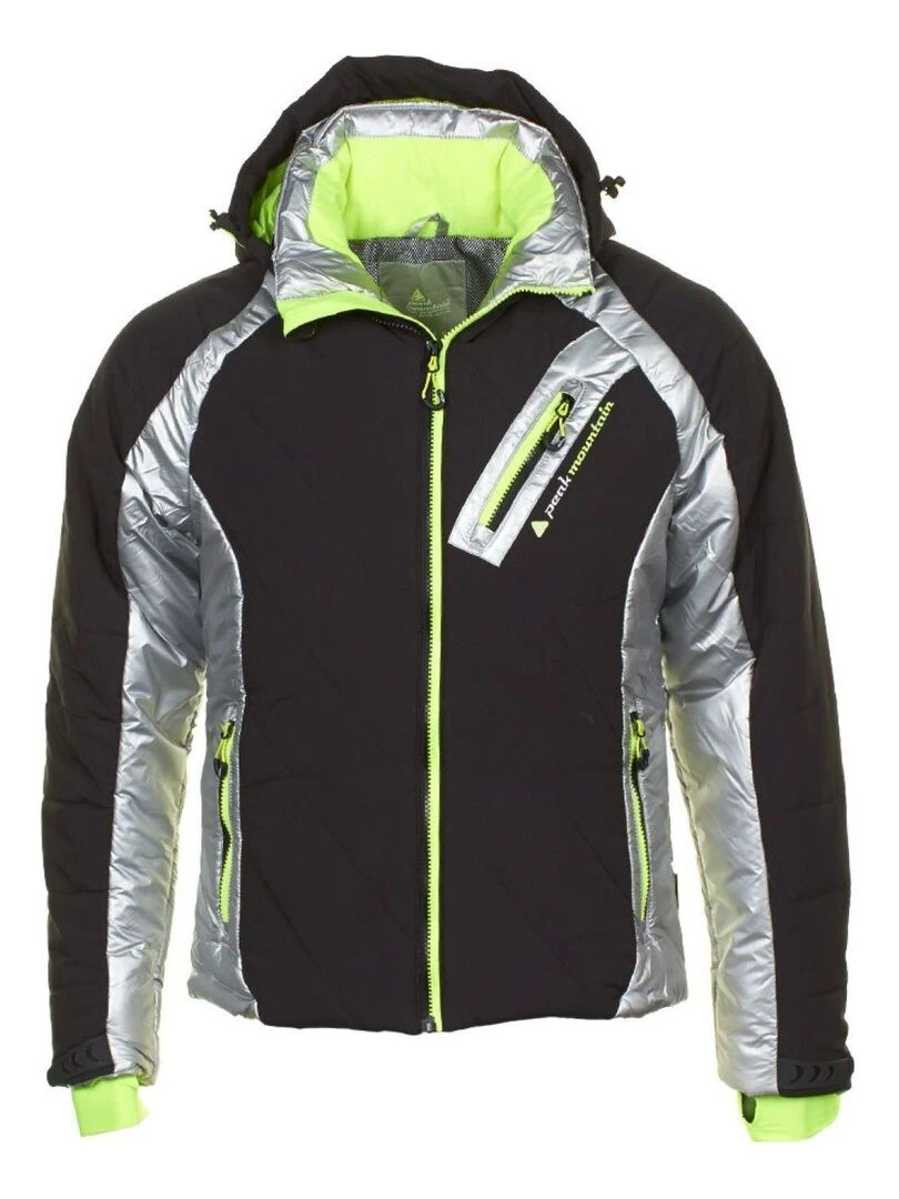 Blouson de ski homme CILVER PEAK MOUNTAIN Noir Argenté