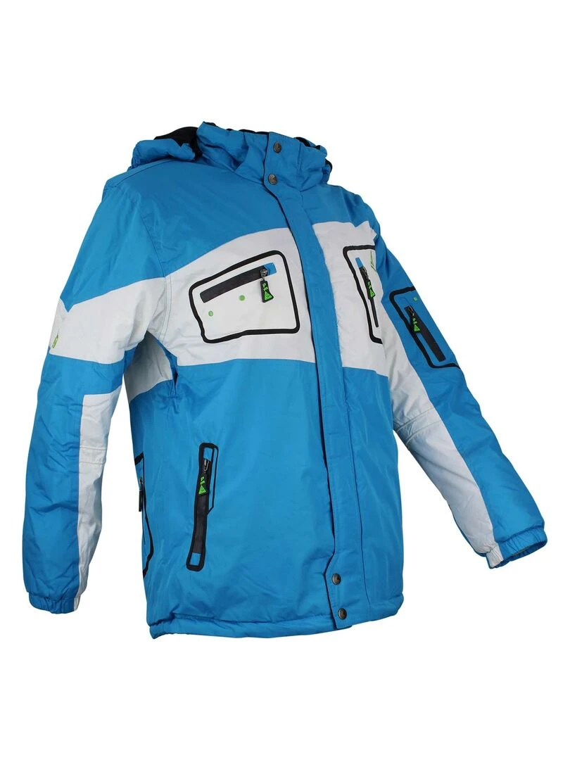 Ensemble de ski garçon ECISOLA   PEAK MOUNTAIN   Bleu Gris