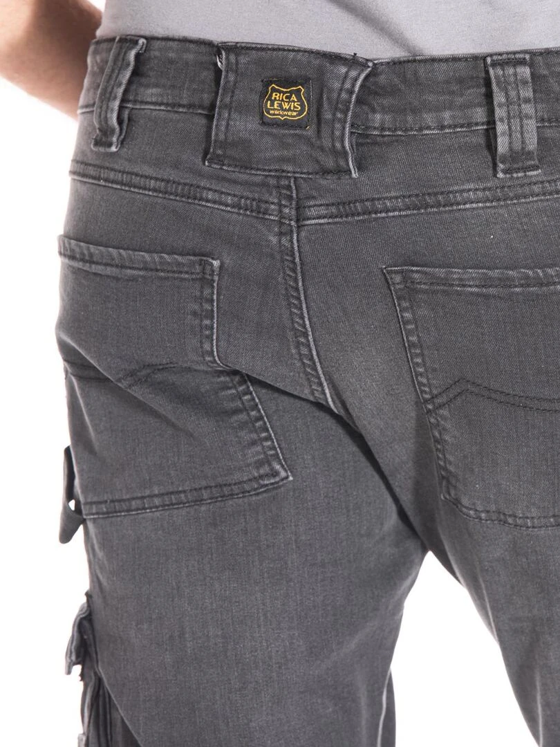 Jeans de travail stretch coupe confort JOBGR 'Rica Lewis'   Gris