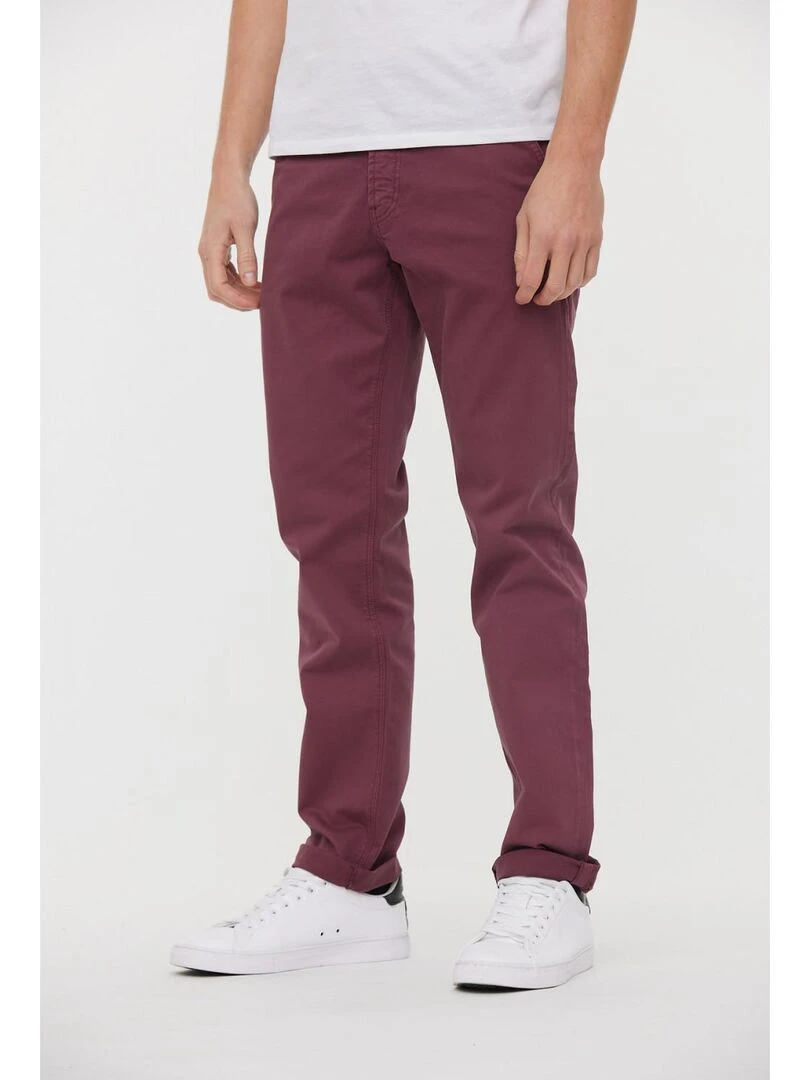 Lee Cooper Pantalon coton straight GALANT Rouge foncé