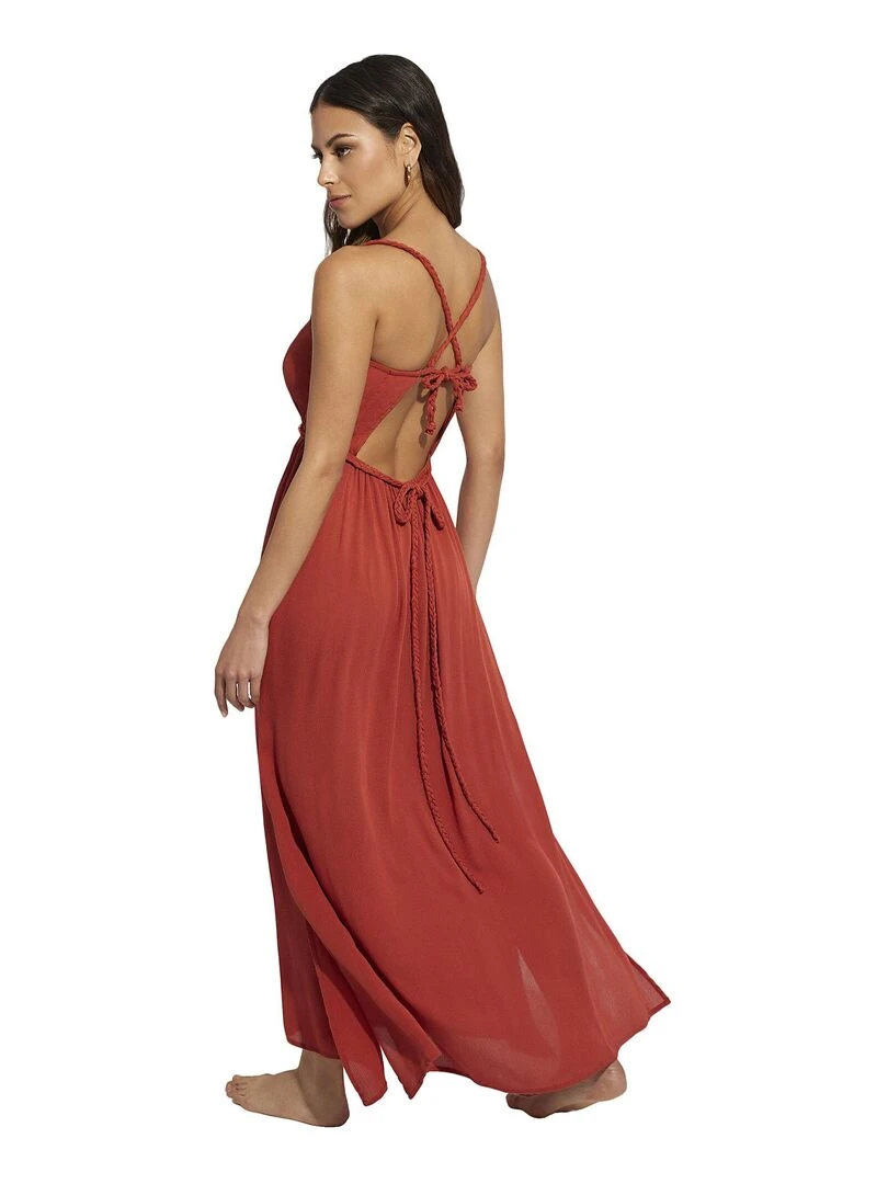 Robe longue estivale Barbados Orange