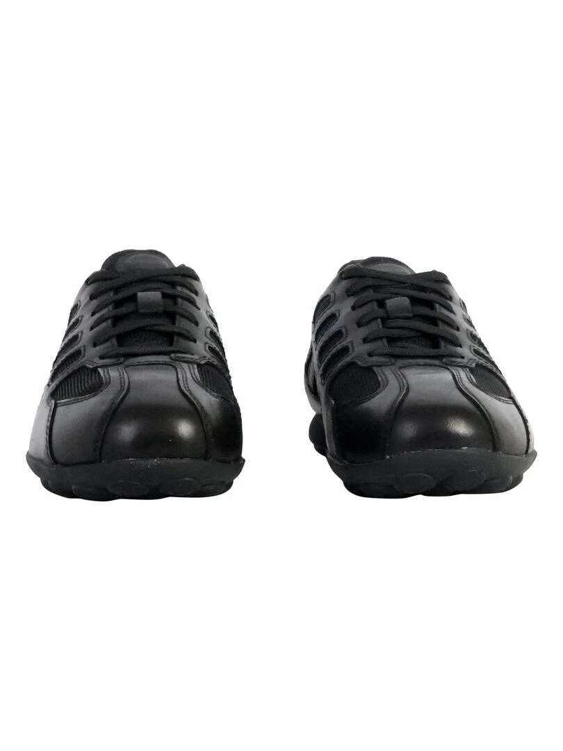 Basket Cuir Geox Snake   Noir