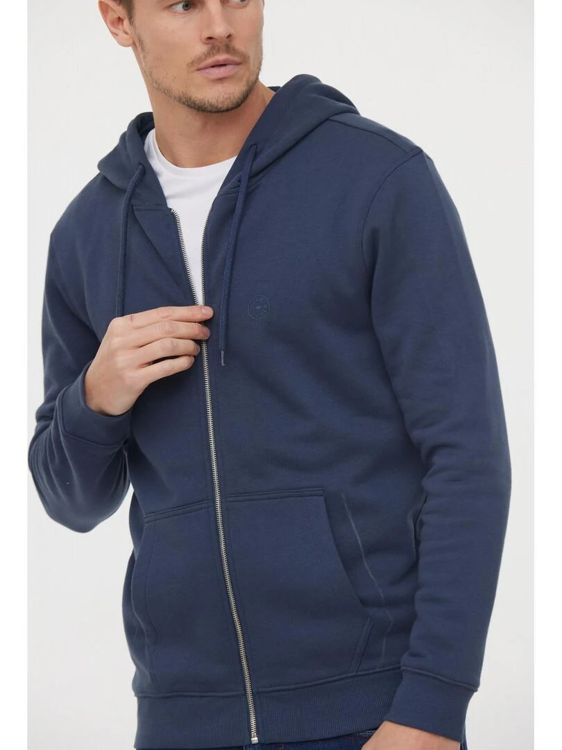 Lee Cooper   Sweatshirt manches longues coton regular ETIENNE   Bleu marine