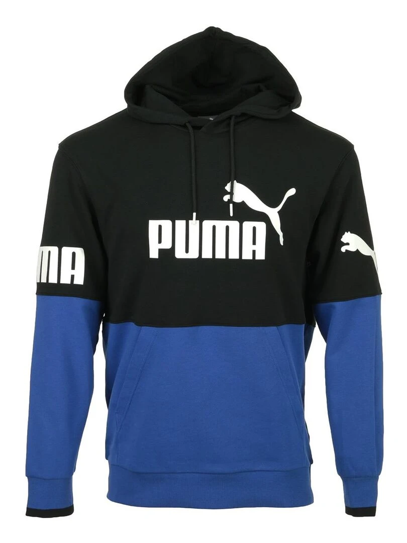 Sweat PUMA Power Colorblock Hoodie Noir