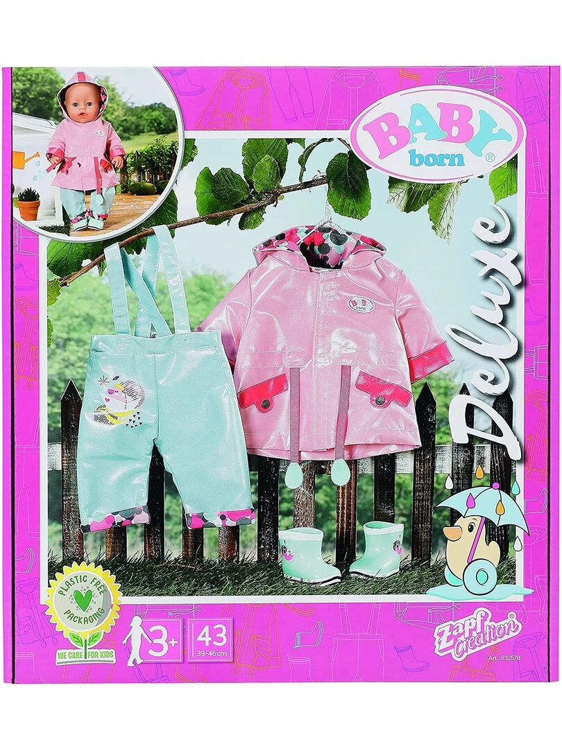 Baby born Deluxe Set de pluie pour poupée 43cm   N/A