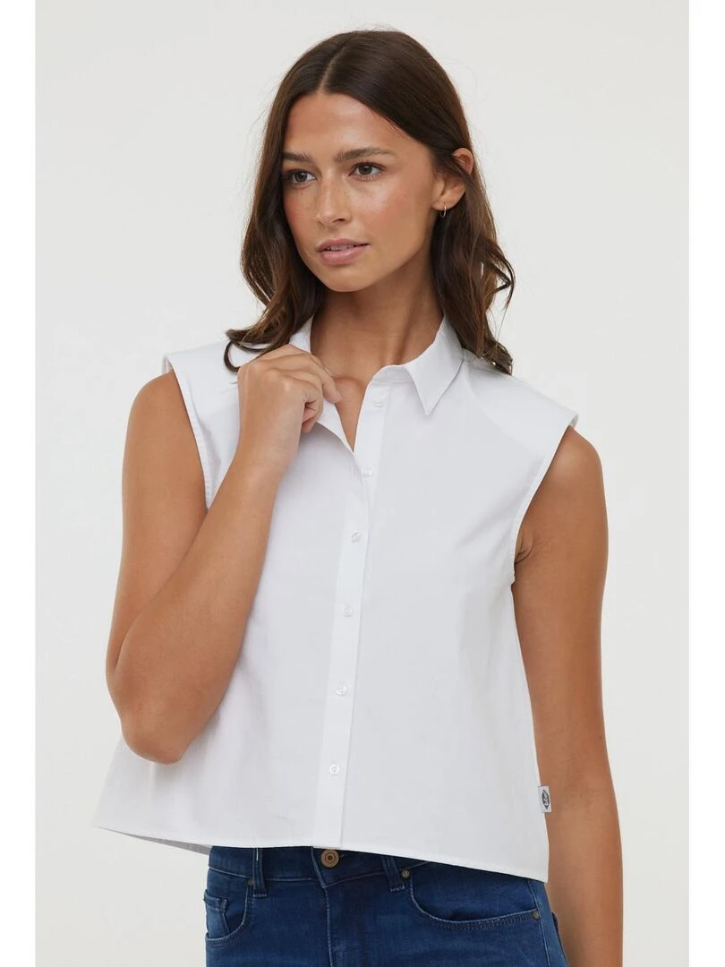 Lee Cooper Chemise sans manches coton comfort DELICE S Blanc