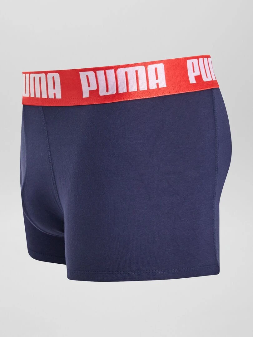 Boxers 'Puma'   Lot de 4   Bleu/noir/rouge