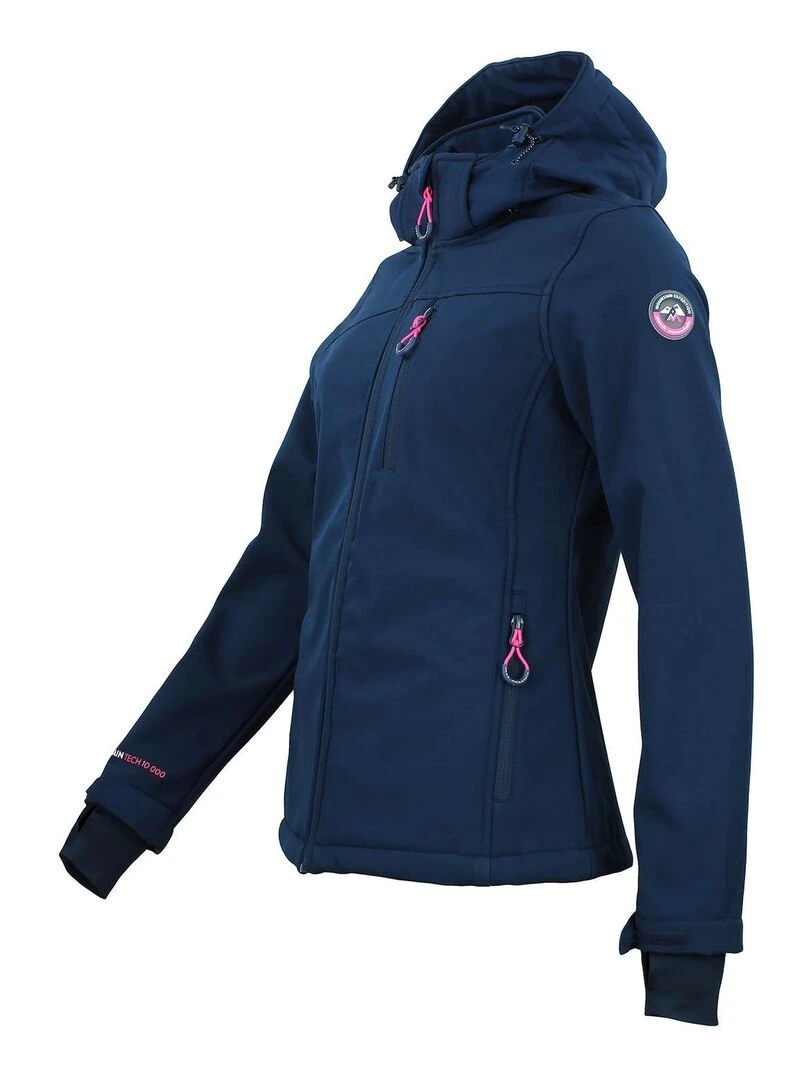 Blouson softshell ACLAUDIO   PEAK MOUNTAIN   Bleu marine