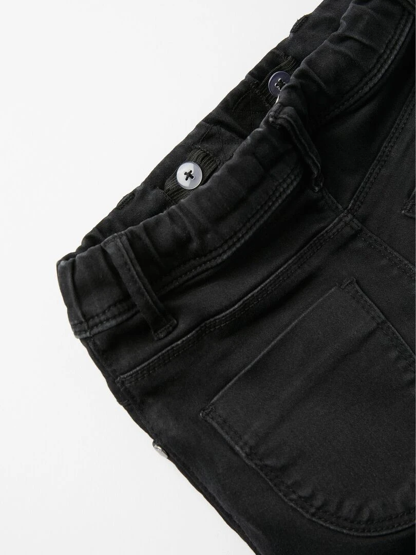 Jegging en Coton Fille   LAND OF THE RISING SUN   Gris foncé