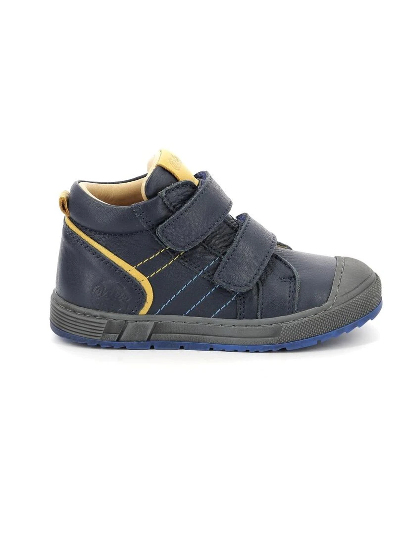 Sneakers hautes Cuir Biboc Bleu marine