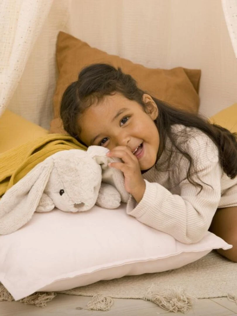 Veilleuse peluche copain lapin Ecru